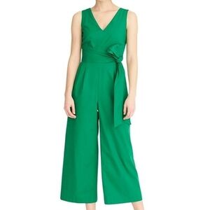 J. Crew Green Sleeveless Jumpsuit